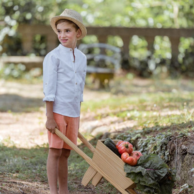TRAJE INFANTIL PANTALON BERMUDA FAMILIA CORALES