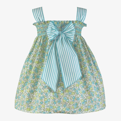 VESTIDO INFANTIL AZUL VERDOSO