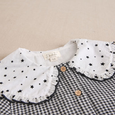 VESTIDO NIÑA VICHY NEGRO