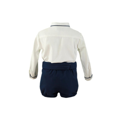 CONJUNTO BEBE BOMBACHO MARINO