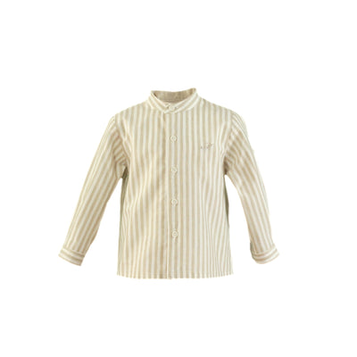 CAMISA PARA NIÑO EN TONOS BEIGE