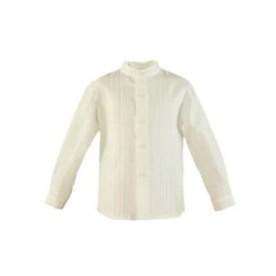 CONJUNTO PARA NIÑO CON CAMISA MANGA LARGA COM BERMUDA AZUL