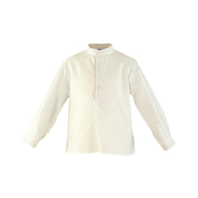CONJUNTO NIÑO CAMISA MARFIL CAMEL