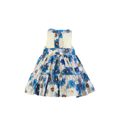 VESTIDO PARA NIÑA COLOR LILA CON ESTAMPADO DE FLORES