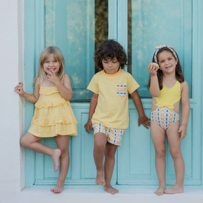 VESTIDO AMARILLO TIRANTES