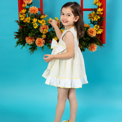 VESTIDO AMARILLO CAMPIÑA INGLESA