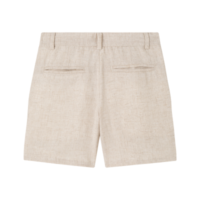 BERMUDA DE VESTIR CON BOLSILLOS LATERALES. CINTURILLA AJUSTABLE