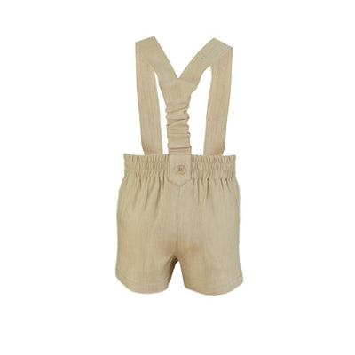 CONJUNTO PARA BEBE NIÑO BEIGE OSCURO