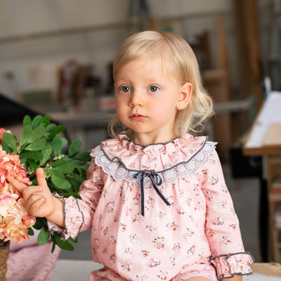 VESTIDO NIÑA ESTAMPADO FLORAL - Menta Moda Infantil