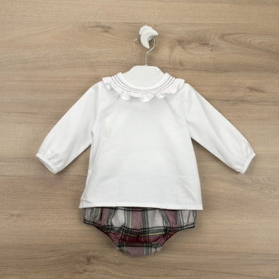 CONJUNTO RANITA Y CAMISA CON VOLANTE CELEBRATE - Menta Moda Infantil