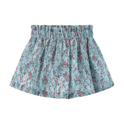 CONJUNTO NIÑA ESTAMPADO FLORES PLISADO - Menta Moda Infantil