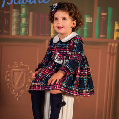 VESTIDO NIÑA CUADROS COLORES - Menta Moda Infantil