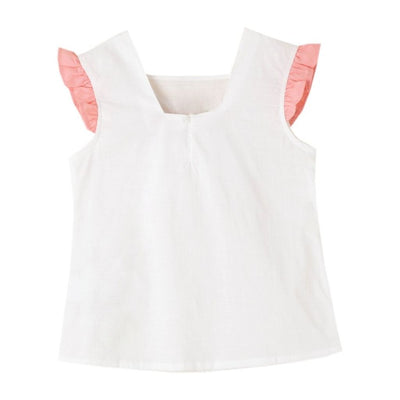 CONJUNTO NIÑA BLANCO Y MELON - Menta Moda Infantil