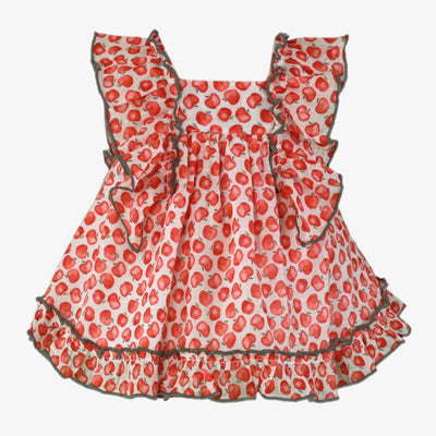 VESTIDO BEBE NIÑA MANZANAS