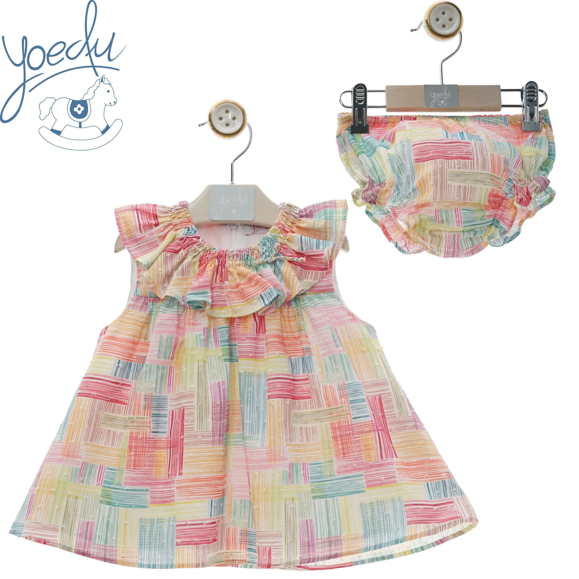 VESTIDO BEBE CON BRAGUITA FAMILIA CORALES