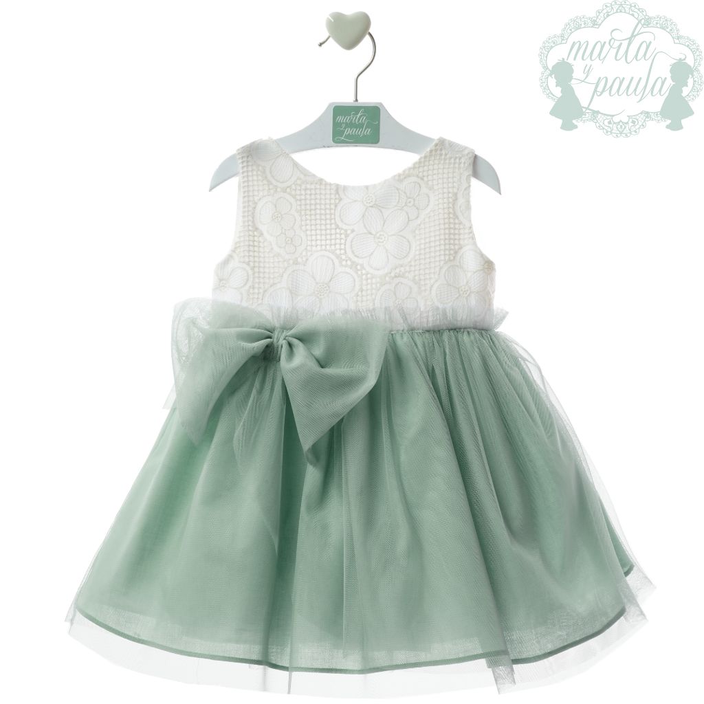 VESTIDO INFANTIL FAMILIA CHOWA VERDE - Menta Moda Infantil