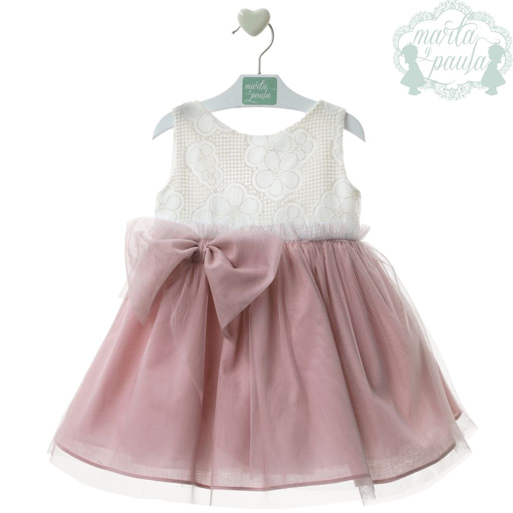 VESTIDO INFANTIL FAMILIA CHOWA ROSA - Menta Moda Infantil