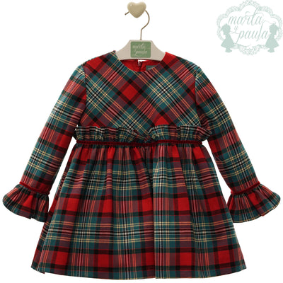 VESTIDO INFANTIL CUADROS VALENTINO