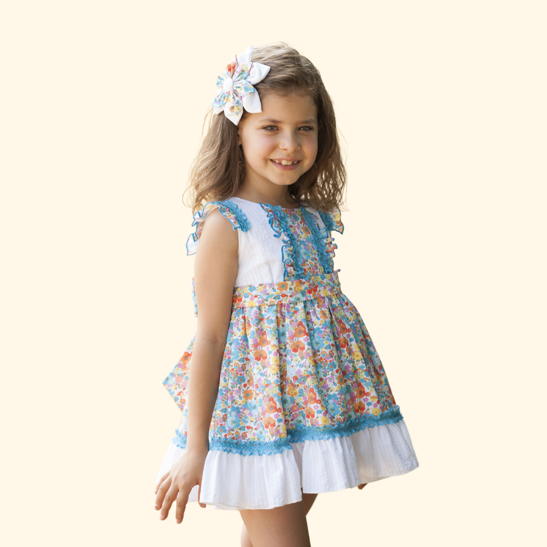 VESTIDO TALLA ALTO TURQUESA