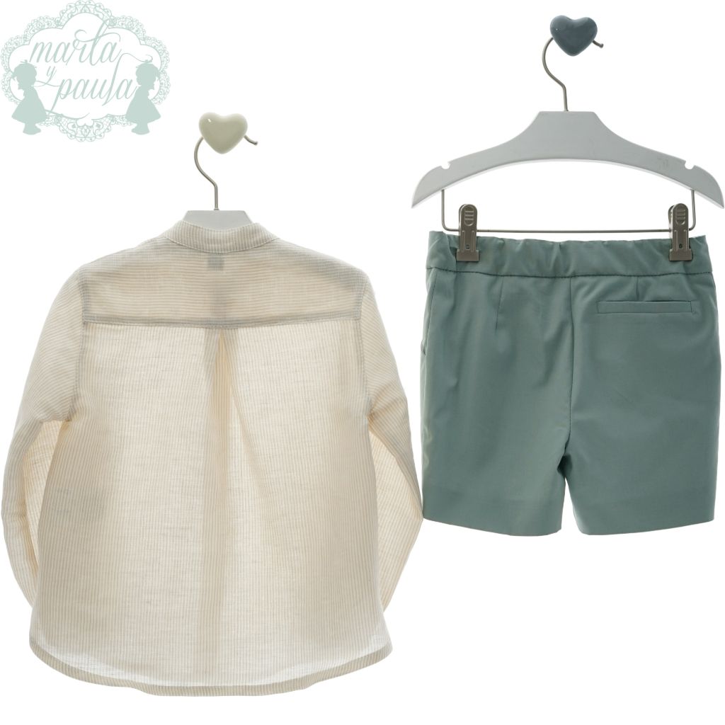 TRAJE INFANTIL PANTALON BERMUDA FAMILIA GEMINIS