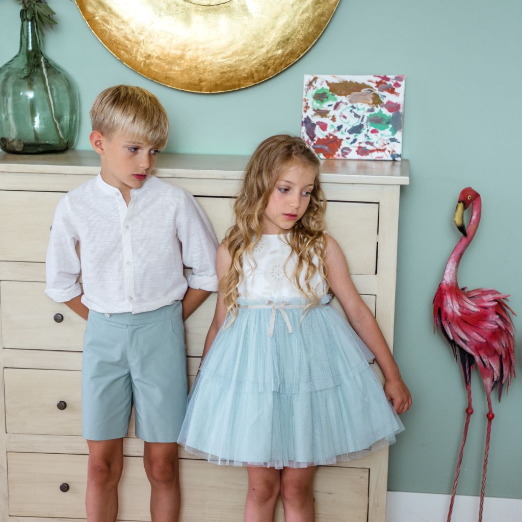 TRAJE INFANTIL PANTALON BERMUDA FAMILIA GEMINIS