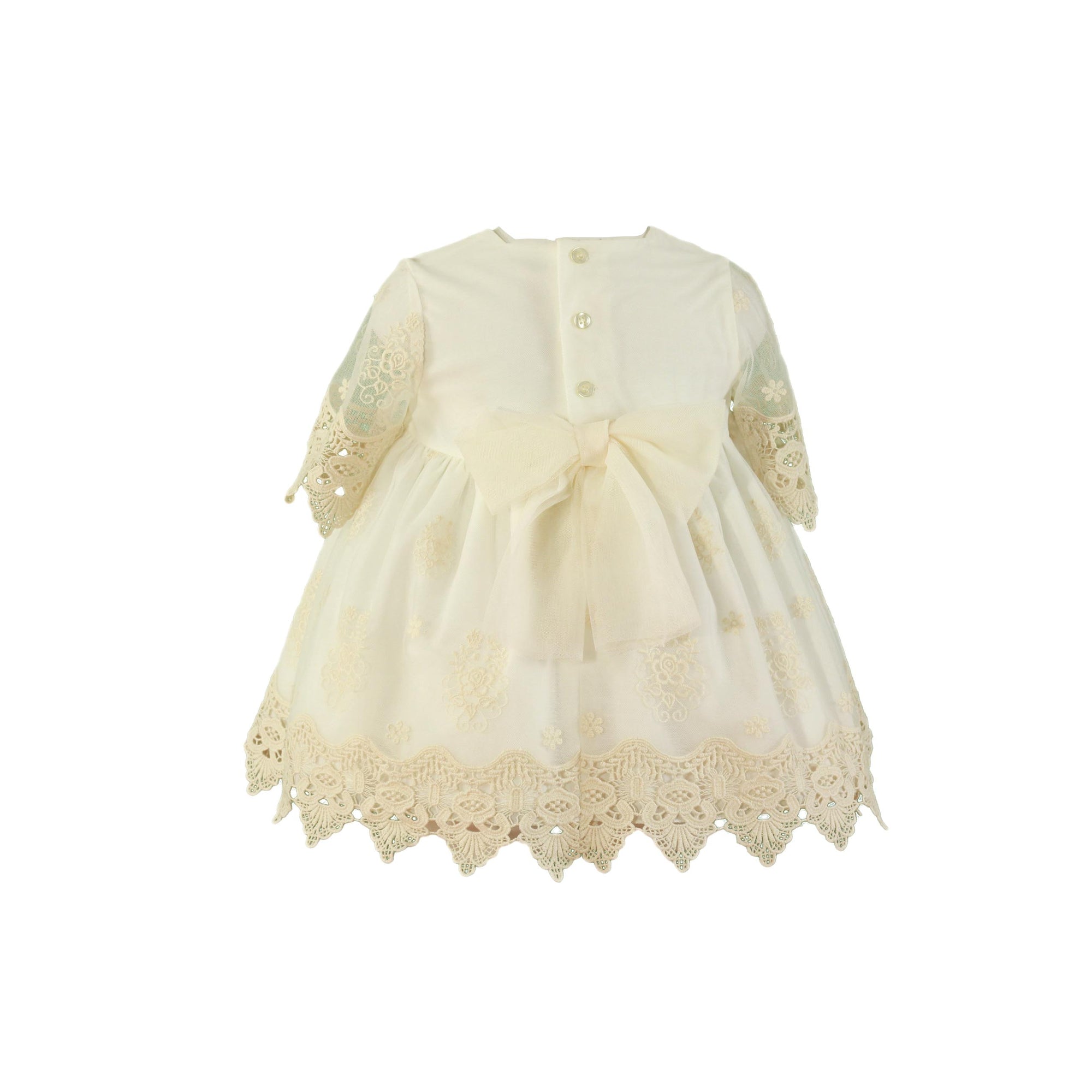 VESTIDO PARA BEBÉ COLOR BEIGE