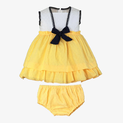VESTIDO BEBE NIÑA AMARILLO