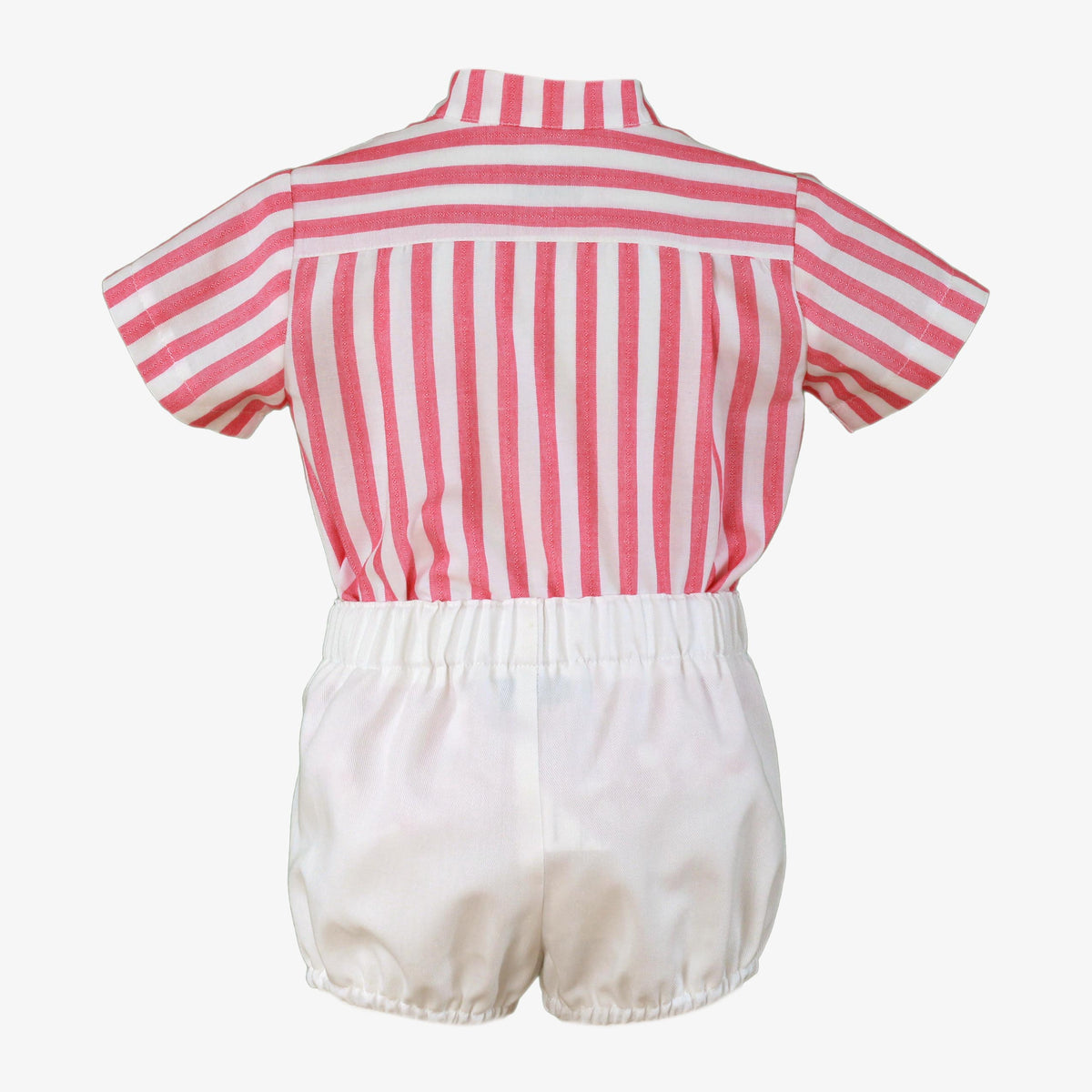 CONJUNTO BEBE NIÑO ROSA Y BLANCO