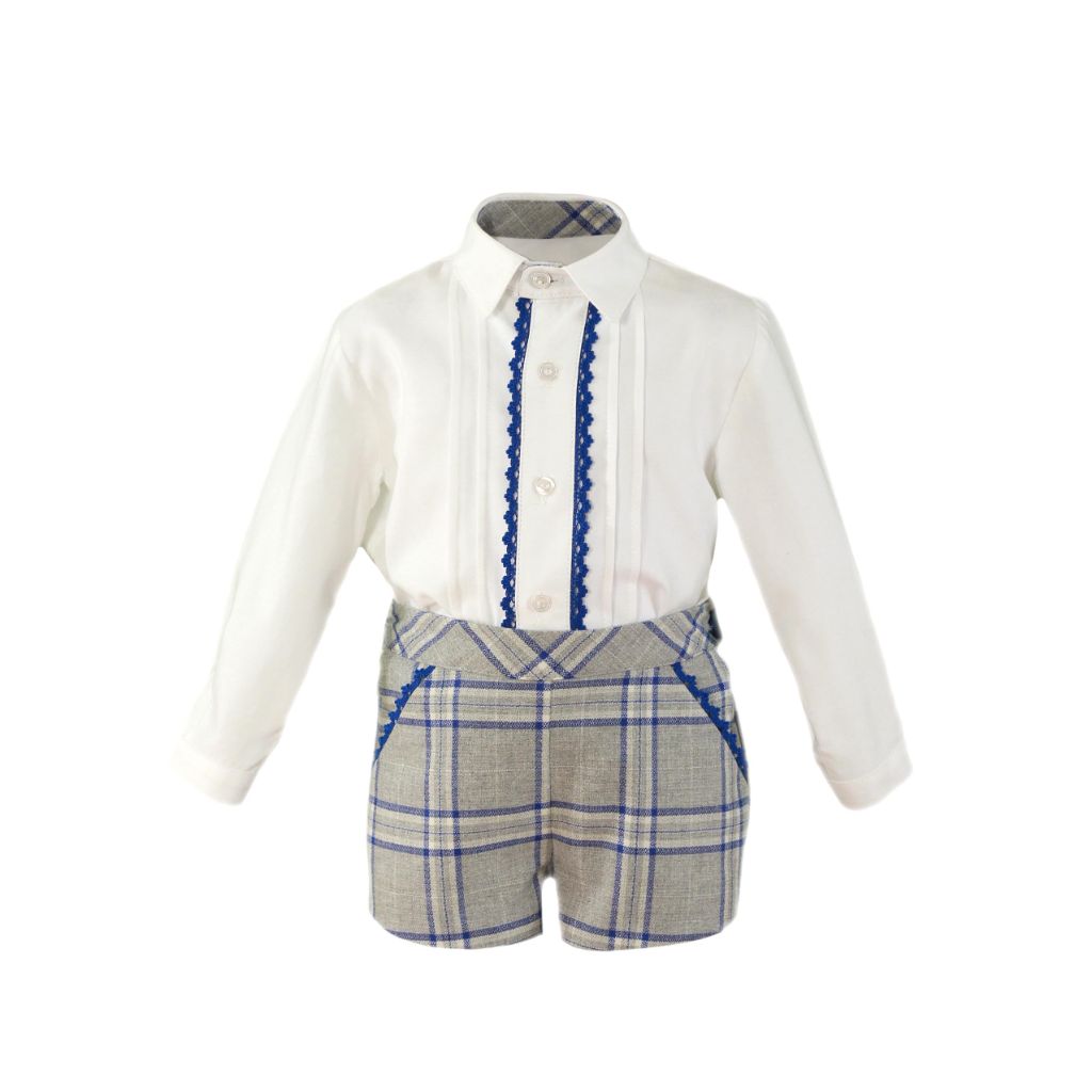 CONJUNTO BEBE GRIS Y MARINO