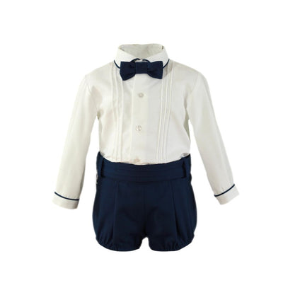 CONJUNTO BEBE BOMBACHO MARINO