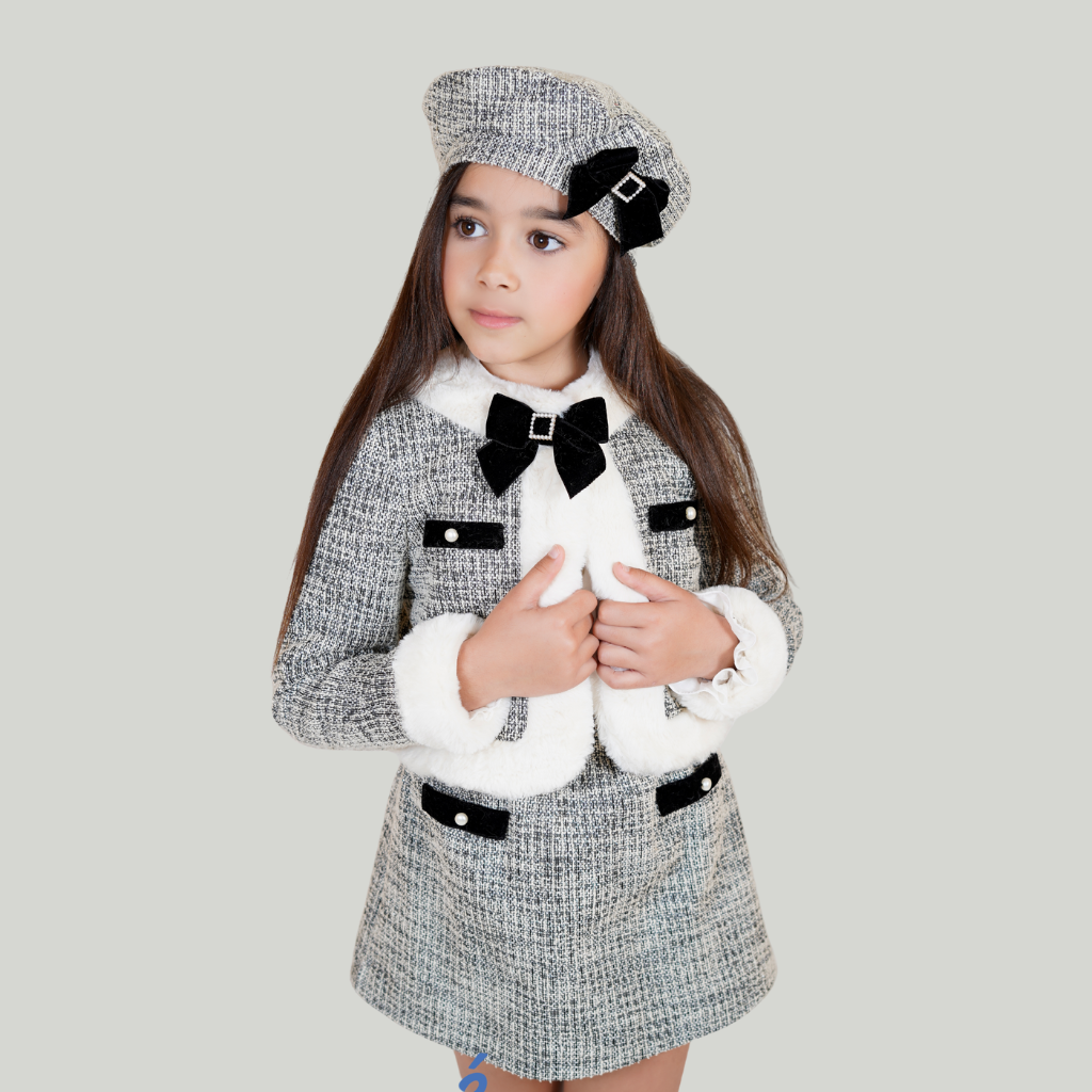 CONJUNTO NIÑA COLOR NEGRO CHAQUETA