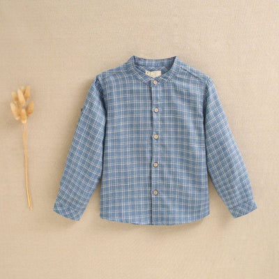 VESTIDO NIÑA AZUL CUADROS