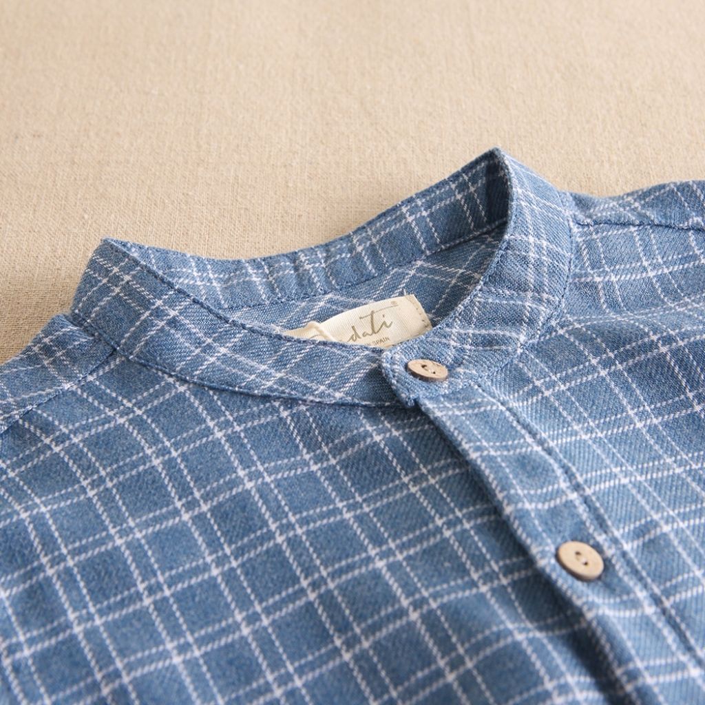 VESTIDO NIÑA AZUL CUADROS