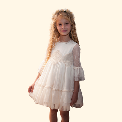 VESTIDO CRUDO CEREMONIA