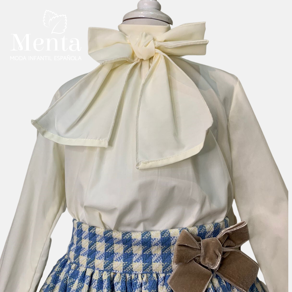 CONJUNTO PATA DE GALLO AZULON