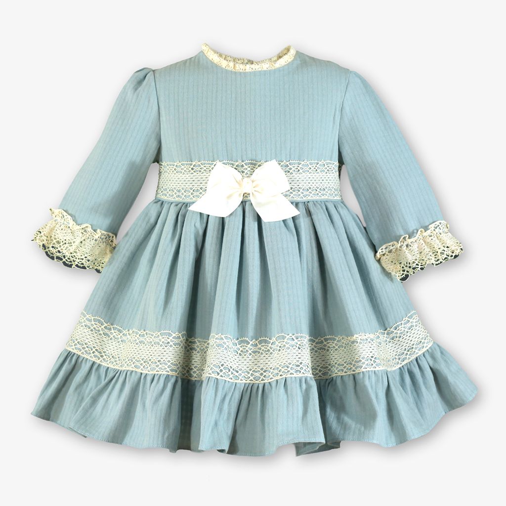 VESTIDO INFANTIL VERDE MENTA - Menta Moda Infantil