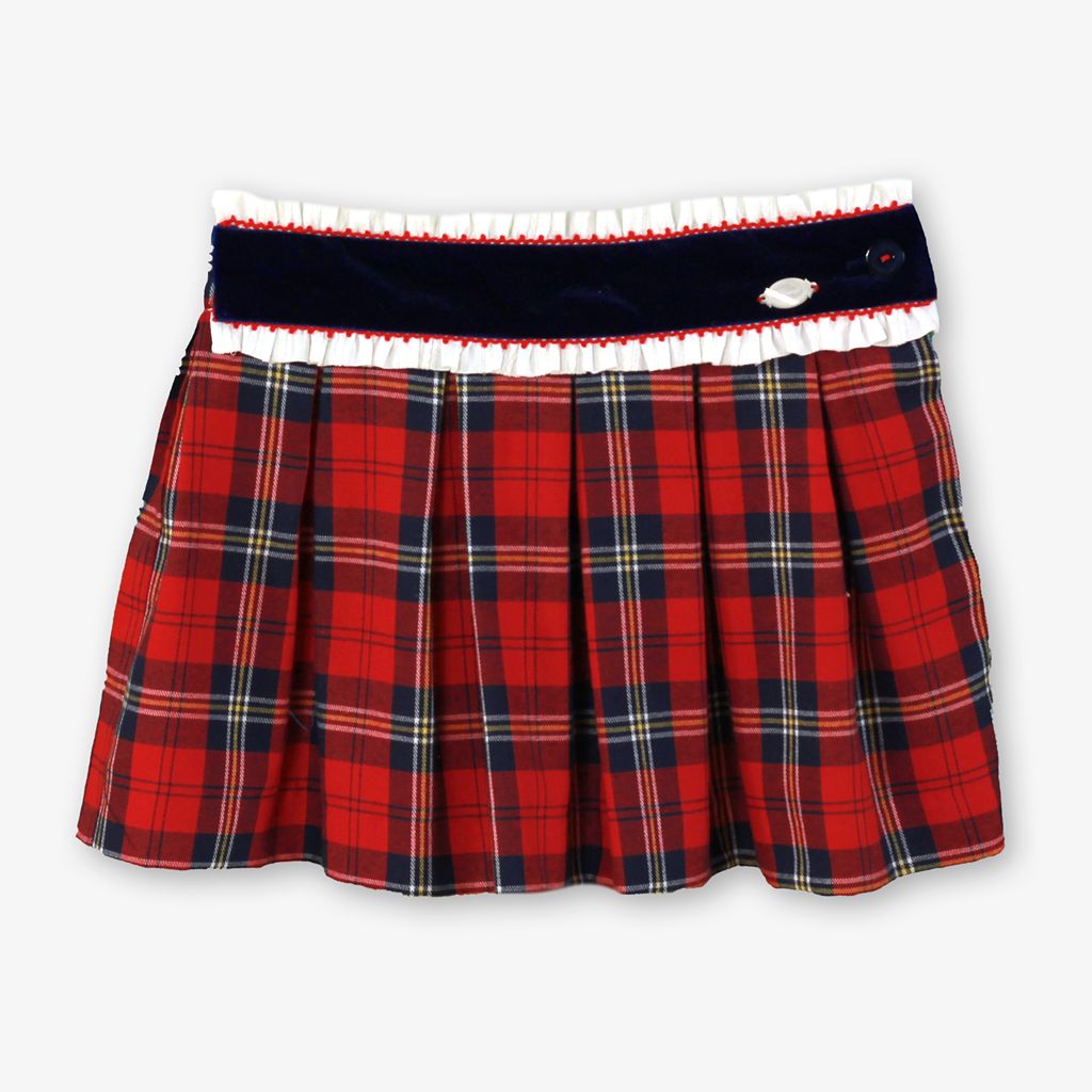 CONJUNTO NINA CUADRO ESCOCES - Menta Moda Infantil