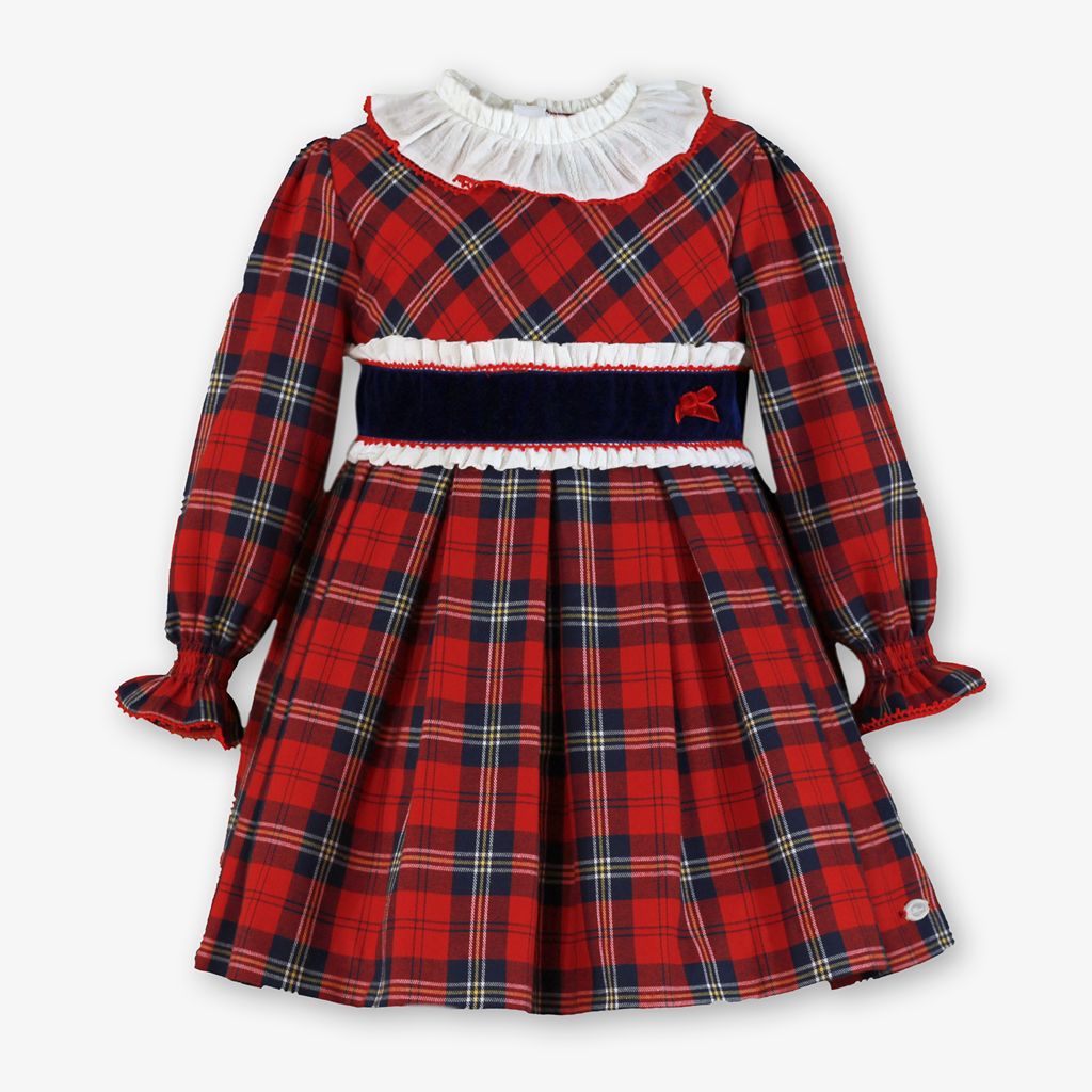 VESTIDO INFANTIL CUADROS ESCOCES - Menta Moda Infantil