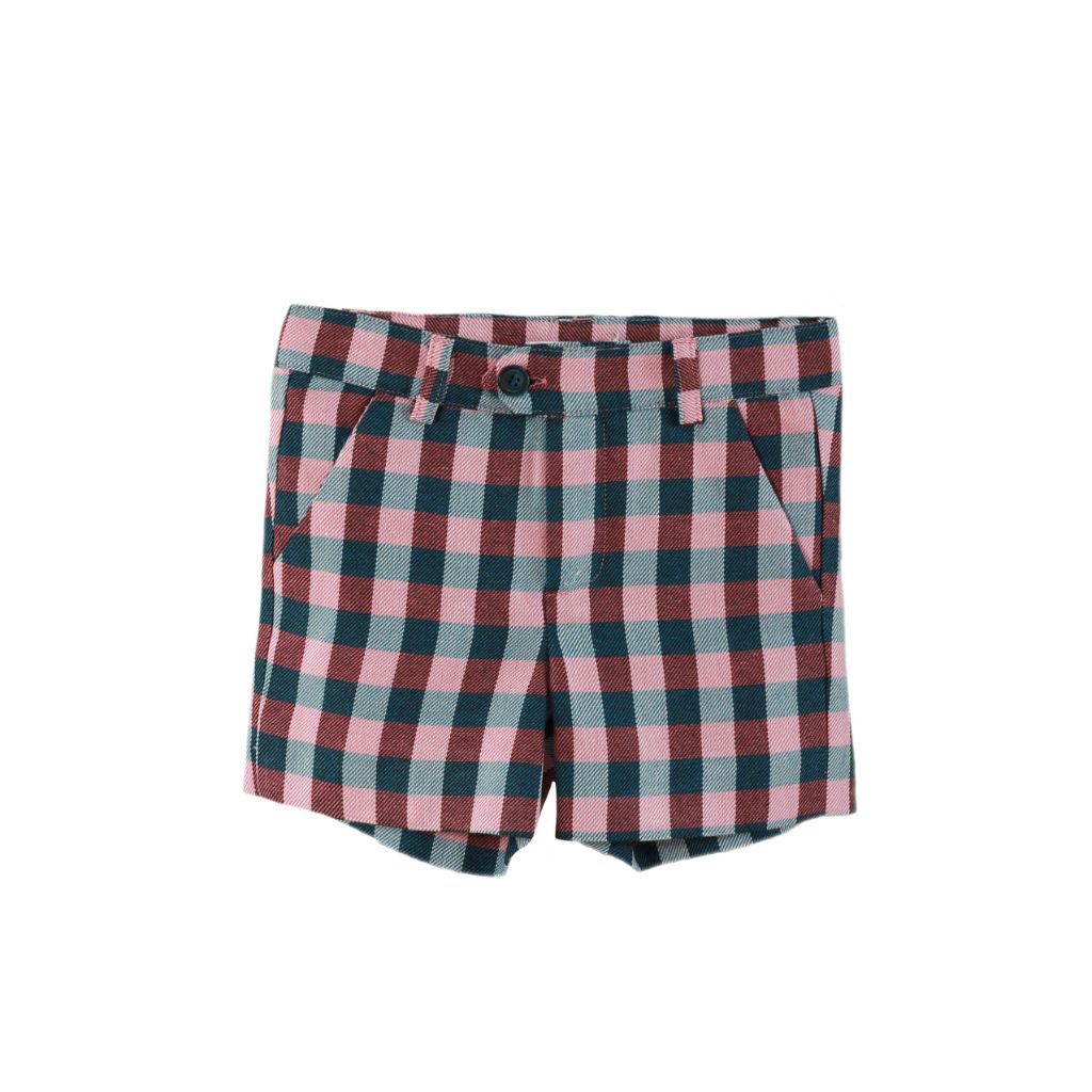 CONJUNTO NIÑO ROSA CUADROS