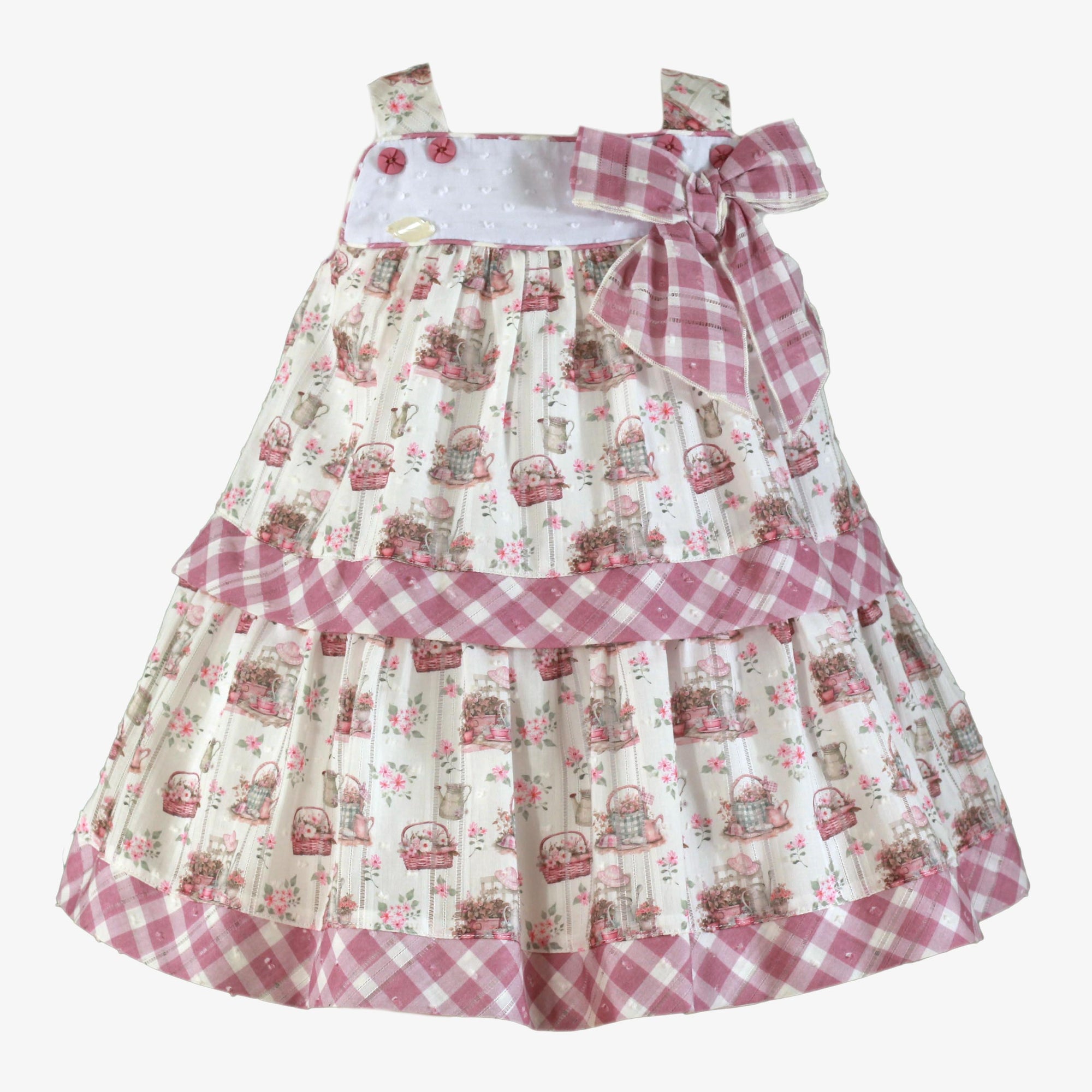 VESTIDO INFANTIL CANASTA FLORES