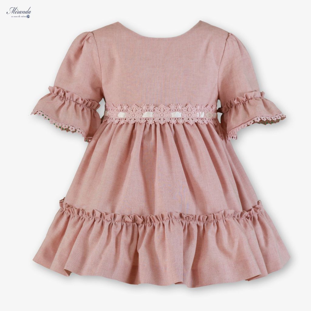 VESTIDO INFANTIL ROSA PALO - Menta Moda Infantil