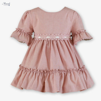 VESTIDO INFANTIL ROSA PALO - Menta Moda Infantil