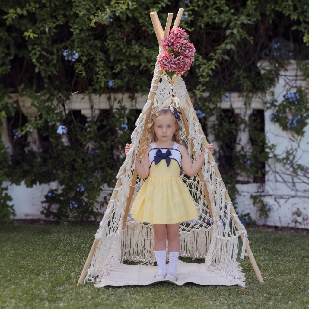 VESTIDO INFANTIL AMARILLO