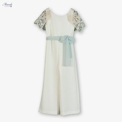 MONO NIÑA CEREMONIA IVORY - Menta Moda Infantil
