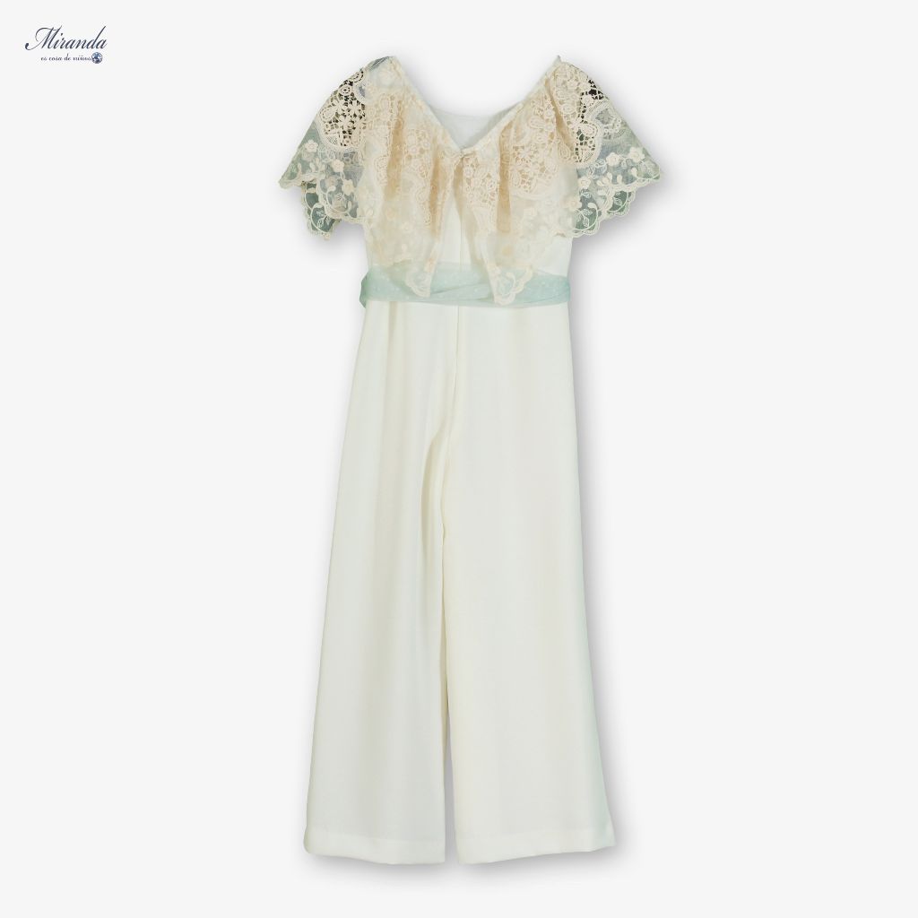 MONO NIÑA CEREMONIA IVORY - Menta Moda Infantil