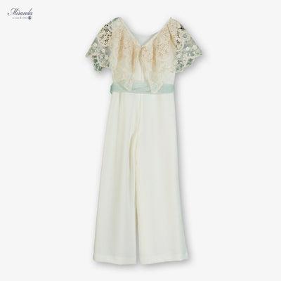 MONO NIÑA CEREMONIA IVORY - Menta Moda Infantil