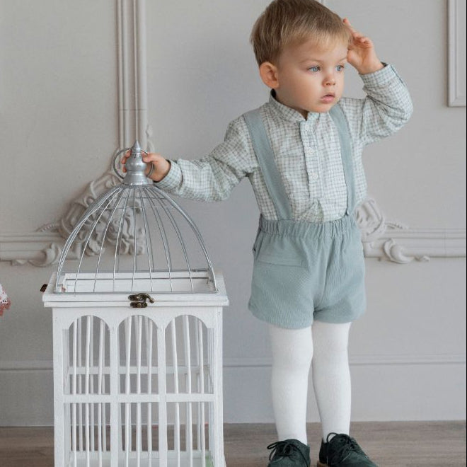 CONJUNTO BEBE TIRANTE VERDE AGUA