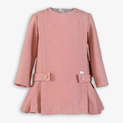 VESTIDO NIÑA ROSA RECTO