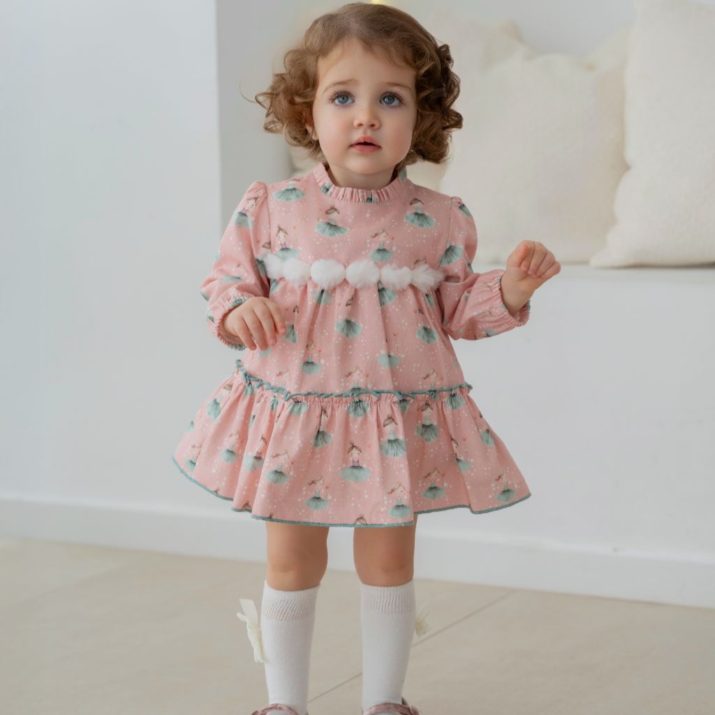 VESTIDO BEBE ROSA BAILARINA