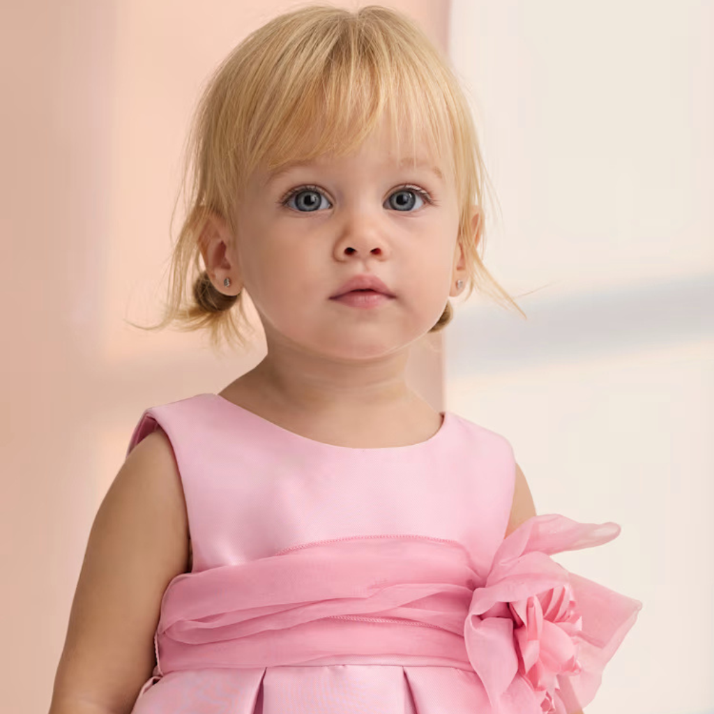 VESTIDO MIKADO ROSA - Menta Moda Infantil